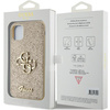 GUESS CASE HARD DO IPHONE 11 6,1 XR ZŁOTE GLITTER SCRIPT BIG 4G PREMIUM