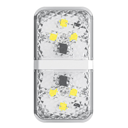 Baseus zestaw 2x ostrzegawcza lampka LED do drzwi samochodu biały (CRFZD-02)
