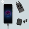 Ładowarka sieciowa Motorola TurboPower 68W USB-C z kablem USB-C do USB-C 1m czarny