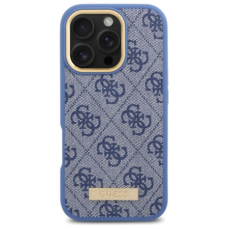Guess GUHMP16LU4GPRB iPhone 16 Pro6.3 niebieski/blue hardcase 4G Logo Plate MagSafe
