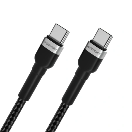 WOZINSKY KABEL USB-C 2M PD 65W DO TELEFONÓW I AKCESORII SZYBKIE ŁADOWANIE