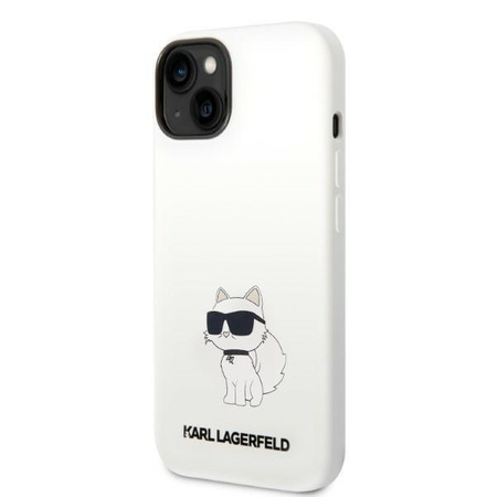 Karl Lagerfeld KLHMP14MSNCHBCH iPhone 14 Plus 6,7" hardcase biały/white Silicone Choupette MagSafe