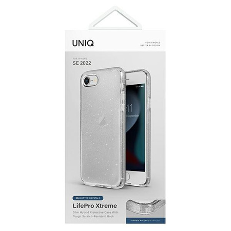 UNIQ etui LifePro Xtreme iPhone SE 2022 / SE 2020 /7/8 przezroczysty/tinsel clear