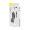 BASEUS HUB USB-A 4W1 DO LAPTOPA PC 3 X USB-A 3.0 RJ45 ZŁĄCZE SZYB
