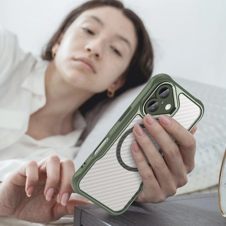 HURTEL POKROWIEC ETUI SILIKONOWE DO IPHONE 16 PLUS DO MAGSAFE OCHRONNE