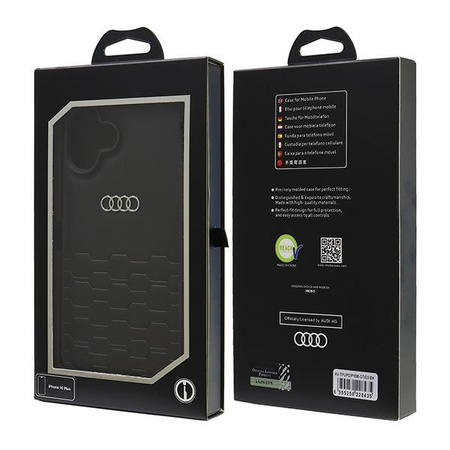 AUDI ETUI CASE DO IPHONE 16 PLUS 6.7 Z SYNTHETIC LEATHER WYTRZYMAŁE OCHRONA