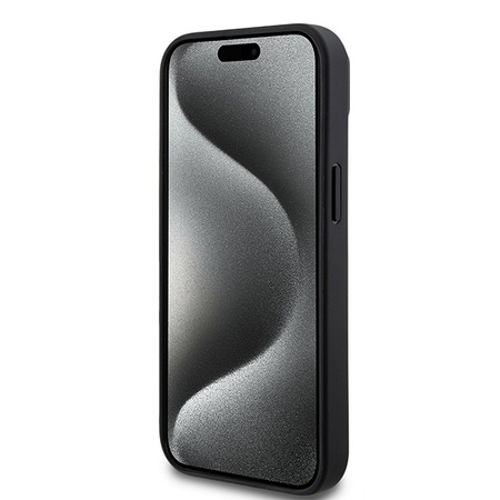 DKNY CASE HARDCASE DO IPHONE 15 14 13 DO MAGSAFE SKÓRZANE Z METALOWYM LOGO