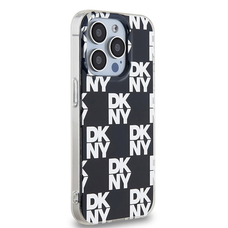 DKNY POKROWIEC HARDCASE DO IPHONE 15 PRO IML CHECKERED MONO STRUKTURA