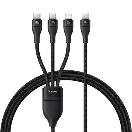 BASEUS KABEL 3W1 USB-C DO LIGHTNING 1,5M DO IPHONE 12 13 14 100W Z 3 KABLAM