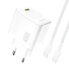 DUDAO ŁADOWARKA SIECIOWA A28C 45W GAN DO TELEFONÓW MACBOOK 45W + KABEL