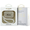 Etui Guess Glitter Pearl Strap do AirPods Pro 3 złoty