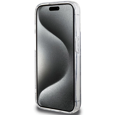Etui Guess IML GCube MagSafe na iPhone 15 Pro Max - czarne