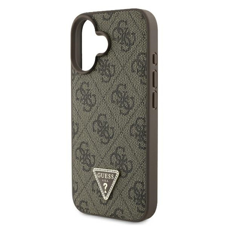 Guess GUHCP16SP4TDSCPW iPhone 166.1 brązowy/brown hardcase Leather Metal Logo Strass Crossbody
