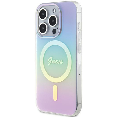 GUESS ETUI HARDCASE DO IPHONE 15 PRO DO MAGSAFE IML IRIDESCENT NOWOCZESNE