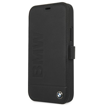 Etui BMW BMFLBKP12SSLLBK iPhone 12 mini 5,4" czarny/black book Signature