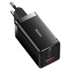 Szybka ładowarka sieciowa GaN 2xUSB C 1xUSB 65W Baseus GaN5 Pro + kabel USB C - USB C 100W - czarna