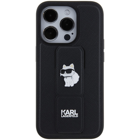 KARL LAGERFELD POKROWIEC KLHCP15XGSACHPK DO IPHONE 15 PRO MAX 6.7 GRIPSTAND