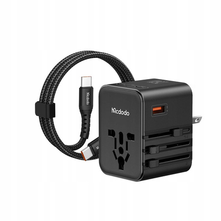 MCDODO 2W1 ŁADOWARKA ADAPTER PODRÓŻNY PRZEJŚCIÓWKA ANGIELSKA UK EU US 25W