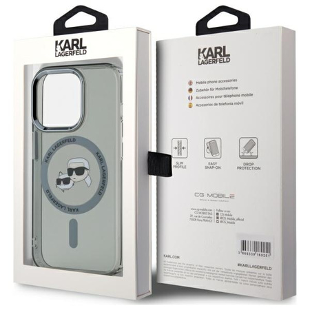 KARL LAGERFELD KLHMP15XHLSKCK ETUI DO IPHONE 15 PRO MAX 6.7 HARDCASE METAL