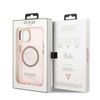 Guess GUHMP13MHTCMP iPhone 13 6,1" różowy/pink hard case Gold Outline Translucent MagSafe