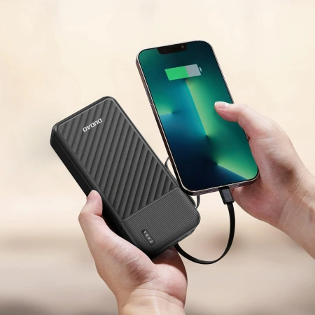 DUDAO POWERBANK K11 PRO 20000MAH Z WBUDEDOWNYMI KABLAMI DO TELEFONÓW
