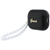Etui Guess Glitter Pearl Strap do AirPods Pro 3 czarny