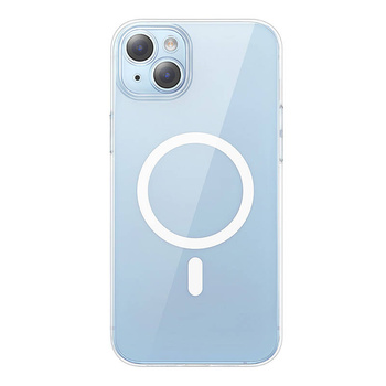 BASEUS ETUI CRYSTAL SERIES DO IPHONE 14 PLUS MAGNETYCZNE + SZKŁO HARTOWANE
