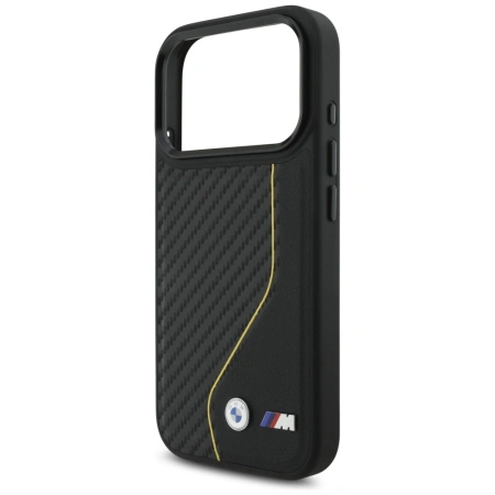 BMW ETUI M CARBON LINE LOGO DO IPHONE 17 PRO MAGSAFE OCHRONA Z WĘGLOWYM