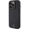 Etui Mercedes Smooth Leather MagSafe do iPhone 15 Pro - czarne