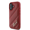 KARL LAGERFELD ETUI HARDCASE DO IPHONE 16 6.1 QUILTED SIGNATURE CZERWONY