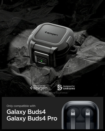 Spigen Lock Fit, matte black - Samsung Galaxy Buds 4 Pro/4