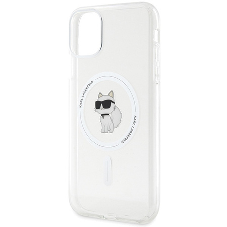 KARL LAGERFELD ETUI CASE DO IPHONE 11 XR PRZEZROCZYSTE HARDCASE DO MAGSAFE
