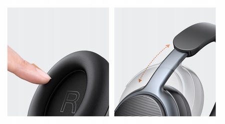 MCDODO SŁUCHAWKI BEZPRZEWODOWE NAUSZNE BLUETOOTH Z MIKROFONEM ANC CZARNE