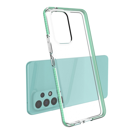 Spring Case pokrowiec żelowe etui z kolorową ramką do Samsung Galaxy A53 5G czarny