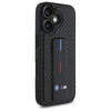 BMW POKROWIEC HARDCASE DO IPHONE 16 6.1 Z M GRIP STAND I CARBONOWYM WZOREM