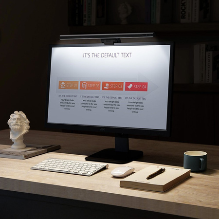 Baseus i-wok lampka LED na monitor do pulpitu oświetlenie ekranu czarny (DGIWK-B01)