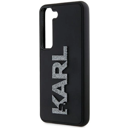 Etui Karl Lagerfeld 3D Rubber Glitter Logo na Samsung Galaxy S23 - czarne