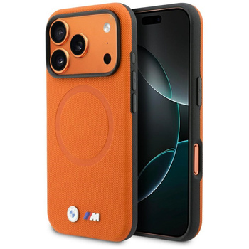 Etui BMW M FW Logo Metal MagSafe do      iPhone 17 Pro pomarańczowy