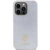 Etui Guess Strass Metal Logo na iPhone 15 Pro - srebrne