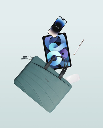INNOSTYLE DAMSKA TORBA NA LAPTOPA 14 WODOODPORNA CARRYLITE SLIM ZIELONA