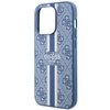 Etui Guess GUHMP14LP4RPSB na iPhone 14 Pro - niebieskie 4G Printed Stripes MagSafe