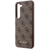 Etui Guess GUHCS23SG4GFBR S23 S911 - brązowe 4G Metal Gold Logo