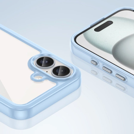 HURTEL ETUI OUTER SPACE CASE Z ŻELOWĄ RAMKĄ DO IPHONE 16 ODPORNE NA UPADKI