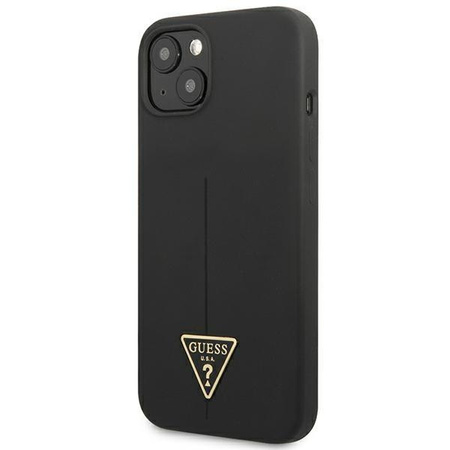 Guess GUHCP13SSLTGK iPhone 13 mini 5,4" czarny/black hardcase Silicone Triangle