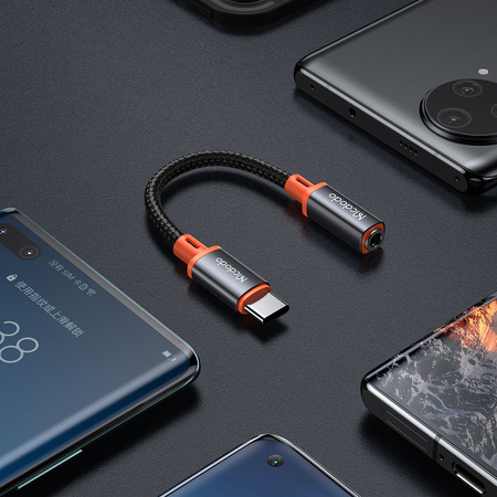 MCDODO ADAPTER USB-C MINI JACK 3,5MM PRZEJŚCIÓWKA KABEL AUX DO SAMSUNG DAC