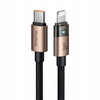 MCDODO KABEL USB-C SZYBKIE ŁADOWANIE DO IPHONE LIGHTNING 36W 1M LED ZŁOTY