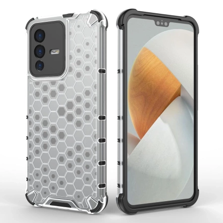HURTEL ETUI PANCERNE DO VIVO V23 5G HONEYCOMB Z ŻELOWĄ RAMKĄ OCHRONNE