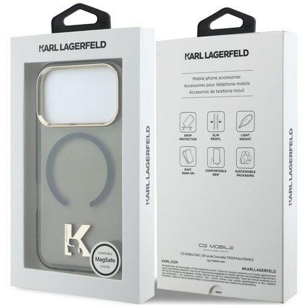 Etui Karl Lagerfeld IML K Head Logo      MagSafe do iPhone 17 Pro Max czarny