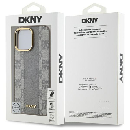 DKNY ETUI HARDCASE DO IPHONE 14 PRO MAX 6.7 DO MAGSAFE LEATHER CHECKERED