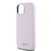 DKNY ETUI HARDCASE DO IPHONE 15 14 13 DO MAGSAFE LIQUID SILICONE LOGO METAL